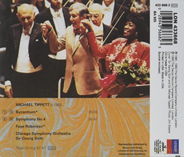 Robinson/Cso/Solti: Tippett: Byzantium/Sym 4 [CD]
