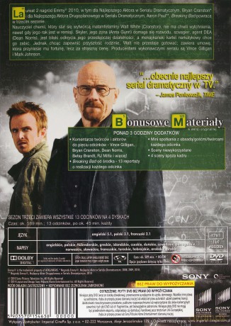 Breaking Bad sezon 3 [BOX] [4DVD]