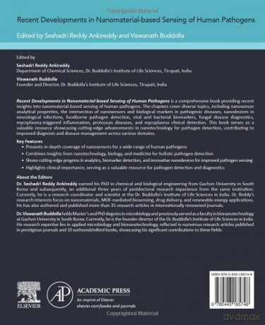 Recent Developments in Nanomaterial-based Sensing of Human Pathogens (Developments in Applied Microbiology and Biotechnology) - Ankireddy Sesh Reddy [KSIĄŻKA]