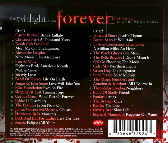 The Twilight Saga Forever (Love Songs From The Twilight Saga) [2CD]