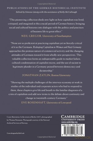 Reshaping Capitalism in Weimar and Nazi Germany (Publications of the German Historical Institute) - Edited By Moritz F [KSIĄŻKA]