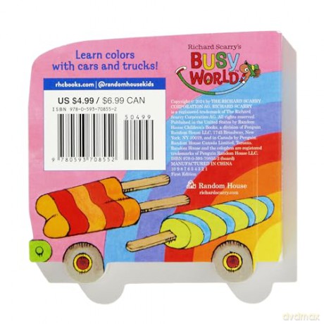 Richard Scarry's Colorful Cars and Trucks (Richard Scarry's Busy World) - Richard Scarry [KSIĄŻKA]
