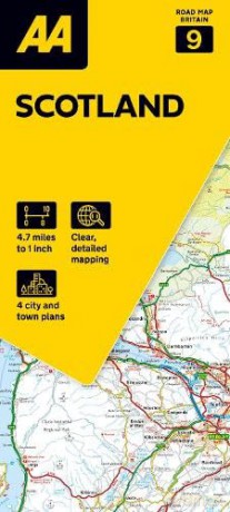 Road Map Scotland (AA Road Map Series 9) (AA Road Map Britain) Map - Folded Map. 3 miles to 1 inch.: 1:300000 (AA Road Map Britain series)