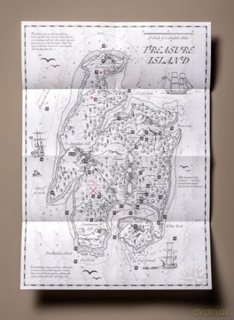 Robert Louis Stevenson, Treasure Island Map (Literary Maps Series Series) - Martin Thelander