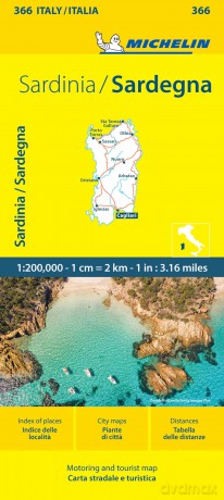 Sardinia - Michelin Local Map 366: Map