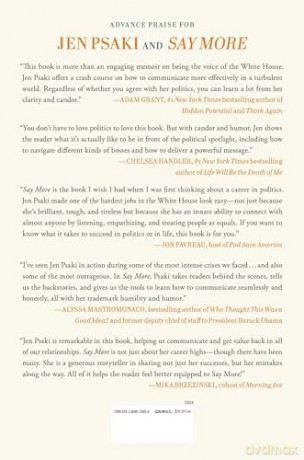 Say More: Lessons from Work, the White House, and the World - Jen Psaki [KSIĄŻKA]