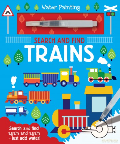 Search and Find Trains (Water Painting Search and Find) - Georgie Taylor [KSIĄŻKA]