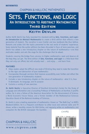 Sets, Functions, and Logic: An Introduction to Abstract Mathematics, Third Edition (Chapman Hall/CRC Mathematics Series) - Keith Devlin [KSIĄŻKA]