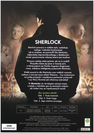 Sherlock seria 3 (BBC) BOX [3DVD]