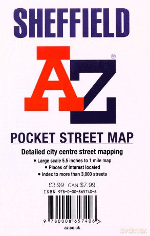 Sheffield A-Z Pocket Street Map