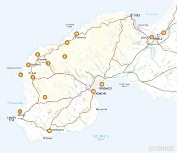 Short Walks in Cornwall: Land's End and Penzance - Phil Turner [KSIĄŻKA]