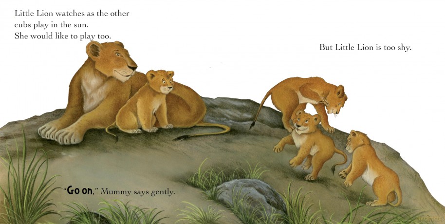 Shy Little Lion (Square Paperback Storybooks) - Gemma Cary [KSIĄŻKA]