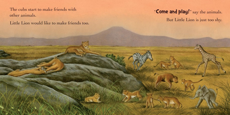 Shy Little Lion (Square Paperback Storybooks) - Gemma Cary [KSIĄŻKA]