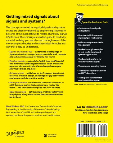 Signals and Systems For Dummies - Mark Wickert [KSIĄŻKA]