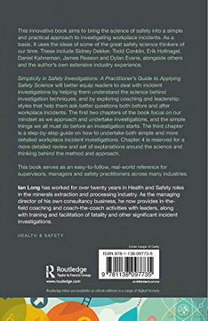 Simplicity in Safety Investigations: A Practitioner's Guide to Applying Safety Science - Ian Long [KSIĄŻKA]