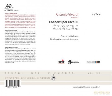 Rinaldo Alessandrini: Vivaldi Concerti Per Archi Ii [CD]