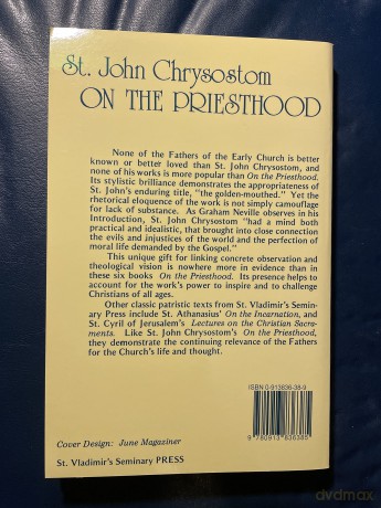 Six Books on the Priesthood - St John Chrysostom [KSIĄŻKA]