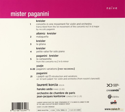 Laurent Korcia: Mister Paganini [CD]