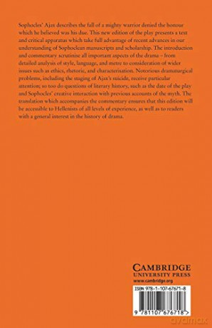 Sophocles: Ajax: 48 (Cambridge Classical Texts and Commentaries, Series Number 48) - Sophocles [KSIĄŻKA]