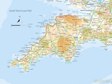 South West Coast Path Map Booklet - Vol 1: Minehead to St Ives: 1:25,000 OS Route Mapping - Paddy Dillon