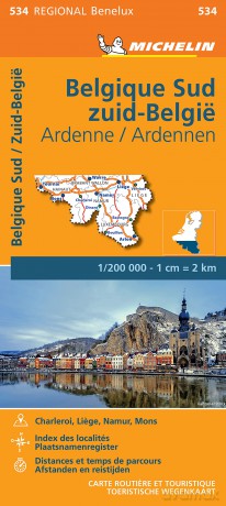 Southern Belgium and Ardennes - Michelin Regional Map 534: South, Ardenne (Michelin Regional Maps, 534) - Michelin