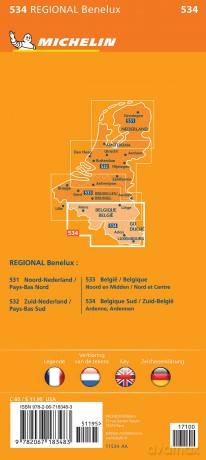Southern Belgium and Ardennes - Michelin Regional Map 534: South, Ardenne (Michelin Regional Maps, 534) - Michelin