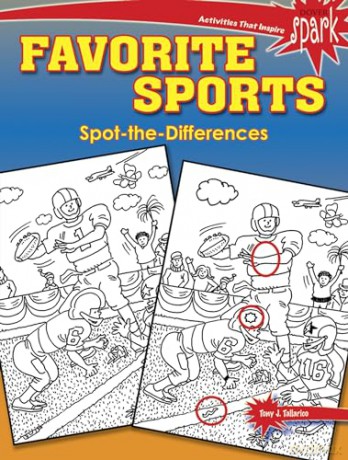 SPARK Favorite Sports Spot-the-Differences (Dover Kids Activity Books) - Tony Tallarico [KSIĄŻKA]