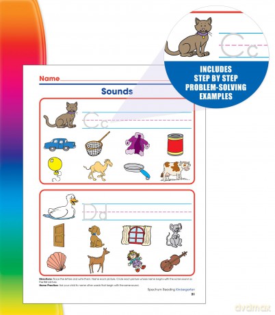 Spectrum Reading, Grade K - Spectrum [KSIĄŻKA]