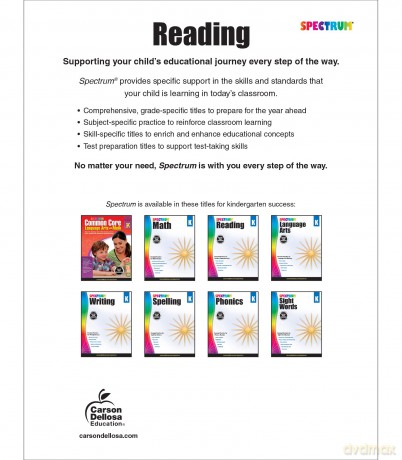Spectrum Reading, Grade K - Spectrum [KSIĄŻKA]