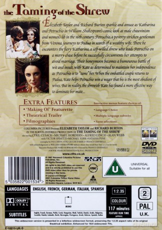 Poskromienie Złośnicy (The Taming of the Shrew) [DVD]