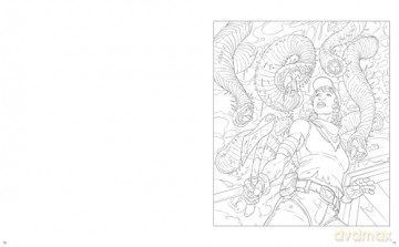 Stranger Worlds Colouring Book (Arcturus Horror Colouring) - Juan Calle [KSIĄŻKA]