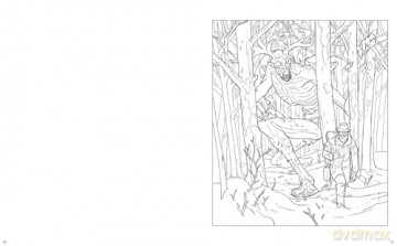 Stranger Worlds Colouring Book (Arcturus Horror Colouring) - Juan Calle [KSIĄŻKA]