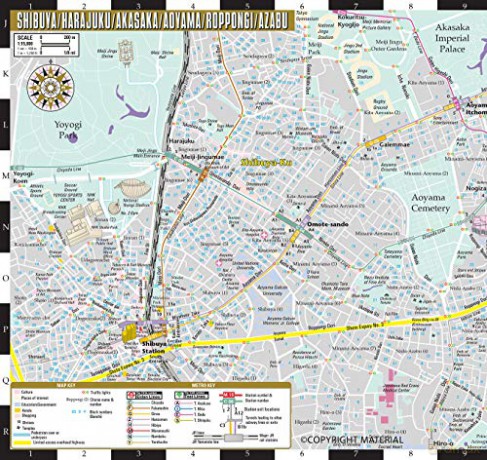 Streetwise Tokyo Map - Laminated City Center Street Map of Tokyo, Japan: City Plans (Michelin City Plans)