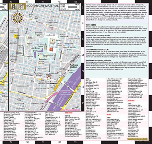 Streetwise Tokyo Map - Laminated City Center Street Map of Tokyo, Japan: City Plans (Michelin City Plans)