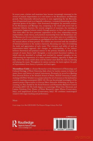Studies in Historical Improvisation: From Cantare super Librum to Partimenti - Massimiliano Guido [KSIĄŻKA]