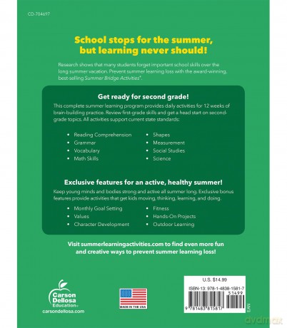Summer Bridge Activities, Grades 1 - 2: Volume 3 - Summer Bridge Activi [KSIĄŻKA]