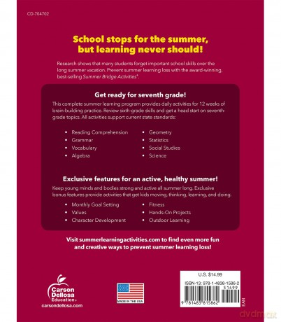 Summer Bridge Activities, Grades 6 - 7: Volume 8 - Summer Bridge Activi [KSIĄŻKA]
