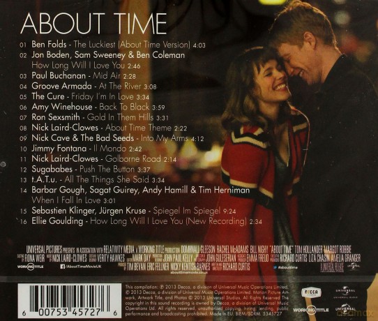 About Time soundtrack (Czas na miłość) [CD]