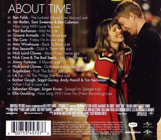 About Time soundtrack (Czas na miłość) [CD]