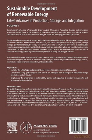 Sustainable Development of Renewable Energy: Latest Advances in Production, Storage, and Integration (Advances in Renewable Energy Technologies) - Mejdi Jeguirim [KSIĄŻKA]