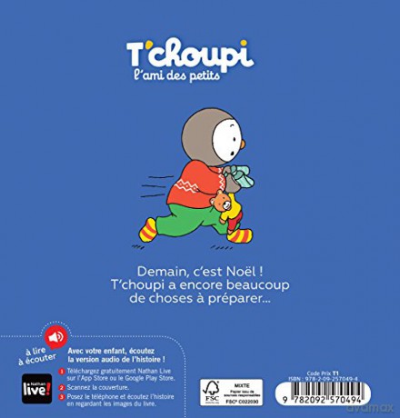 T'choupi: T'choupi fete Noel: 10 - Florence Teste [KSIĄŻKA]