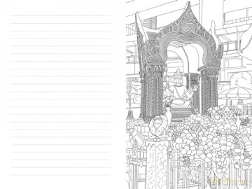 Thailand: A Color-Your-Own Travel Journal (Color Your World Travel Journal Series) - Evie Carrick [KSIĄŻKA]