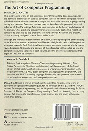 The Art of Computer Programming Volume 1 Fascicle 1 MMIX A RISC Computer for the New Millennium [KSIĄŻKA]