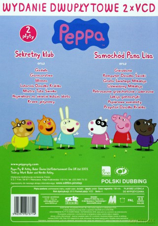 Peppa Sekretny Klub/Samochód Pana Lisa [2VCD]