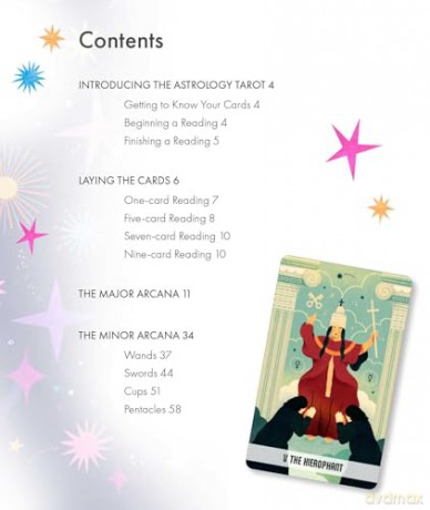 The Astrology Tarot: Includes a full deck of 78 specially commissioned tarot cards and a 64-page illustrated book - Joanna Watters [KSIĄŻKA]