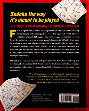The Biggest, Bestest Book of Sudoku: Over 1,000 Handcrafted Puzzles [KSIĄŻKA]