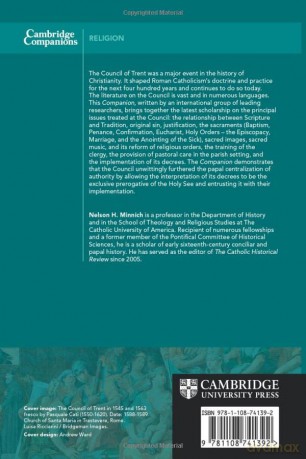 The Cambridge Companion to the Council of Trent (Cambridge Companions to Religion) - Nelson H. Minnich [KSIĄŻKA]