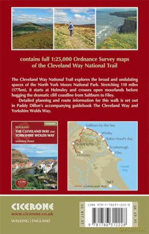 The Cleveland Way Map Booklet: 1:25,000 OS Route Mapping - Paddy Dillon