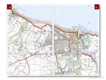 The Cleveland Way Map Booklet: 1:25,000 OS Route Mapping - Paddy Dillon