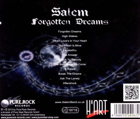 Salem: Forgotten Dreams [CD]